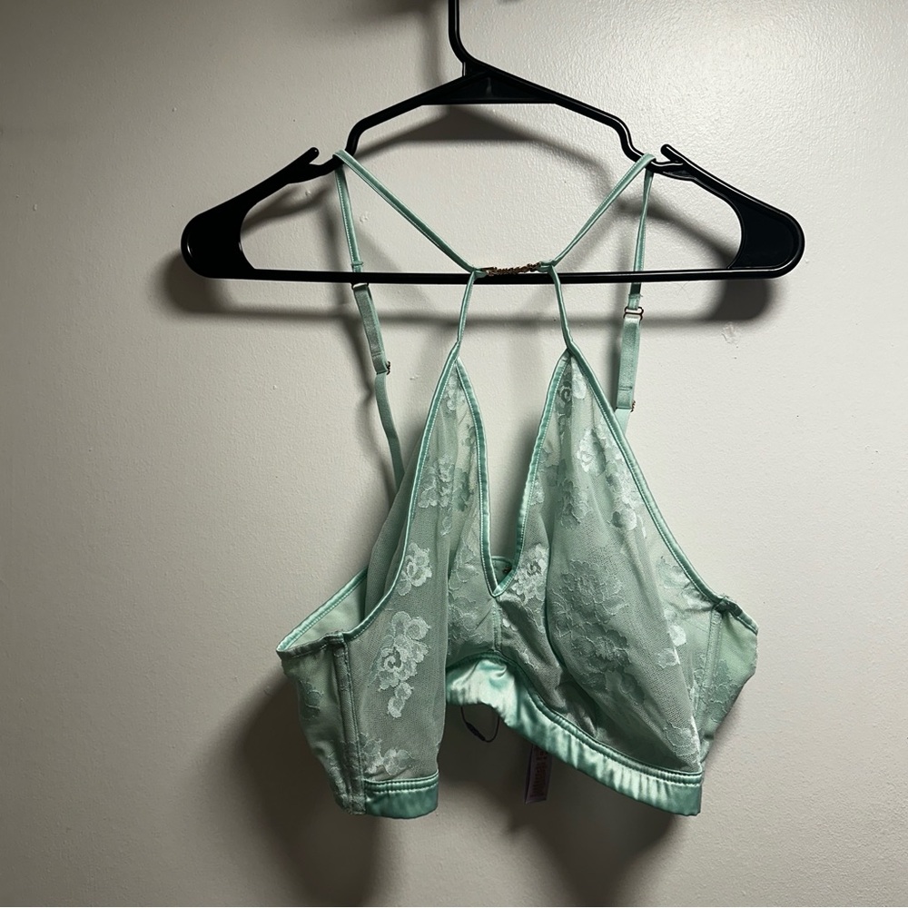 Savage X Fenty Lace Bralette in Soft Mint